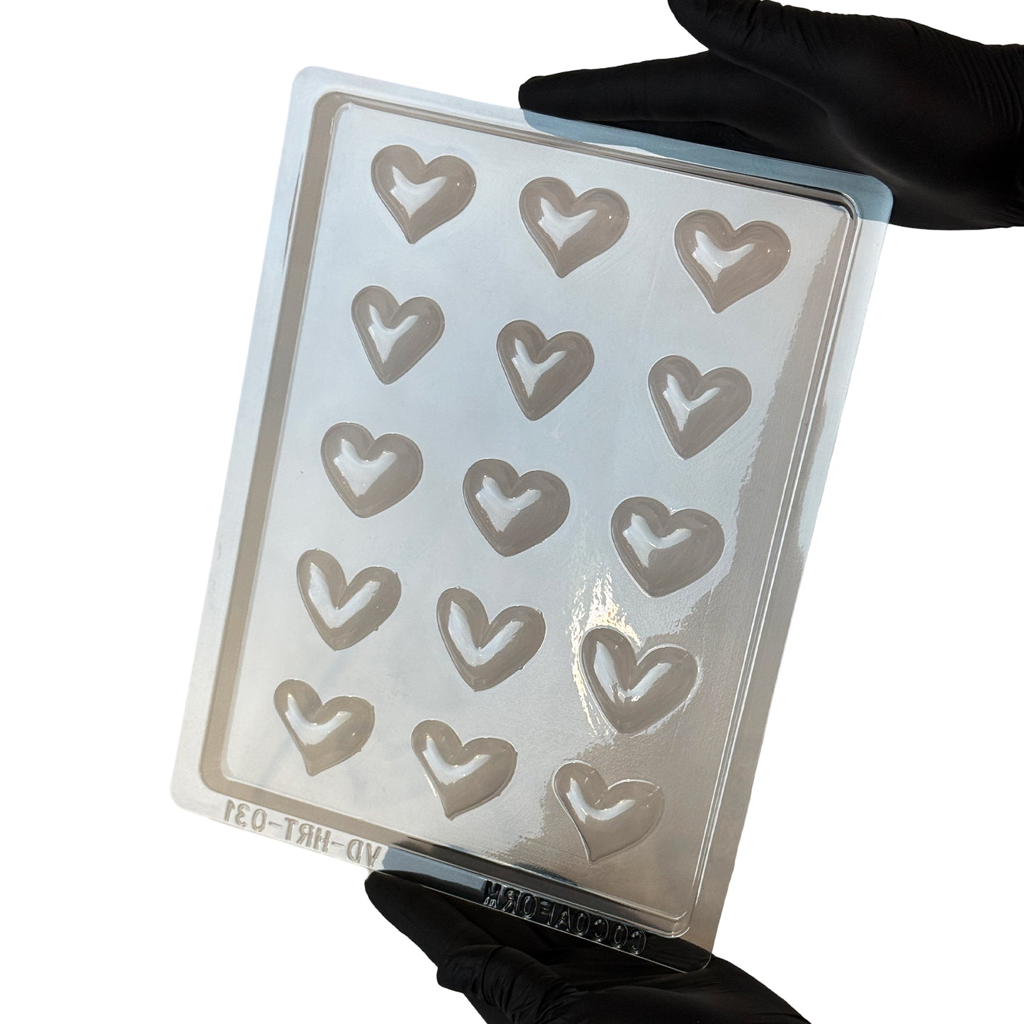 Valentines chocolate moulds with hearts