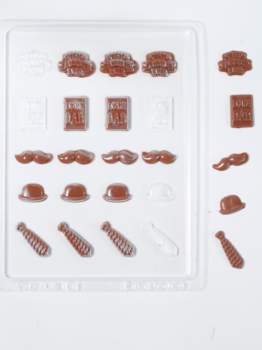 Father's Day Icons Chocolate Mould
