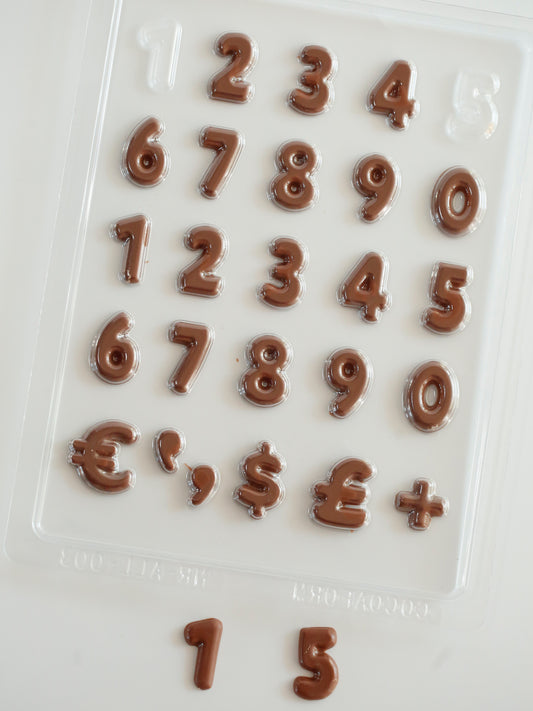 Numbers Chocolate Mould
