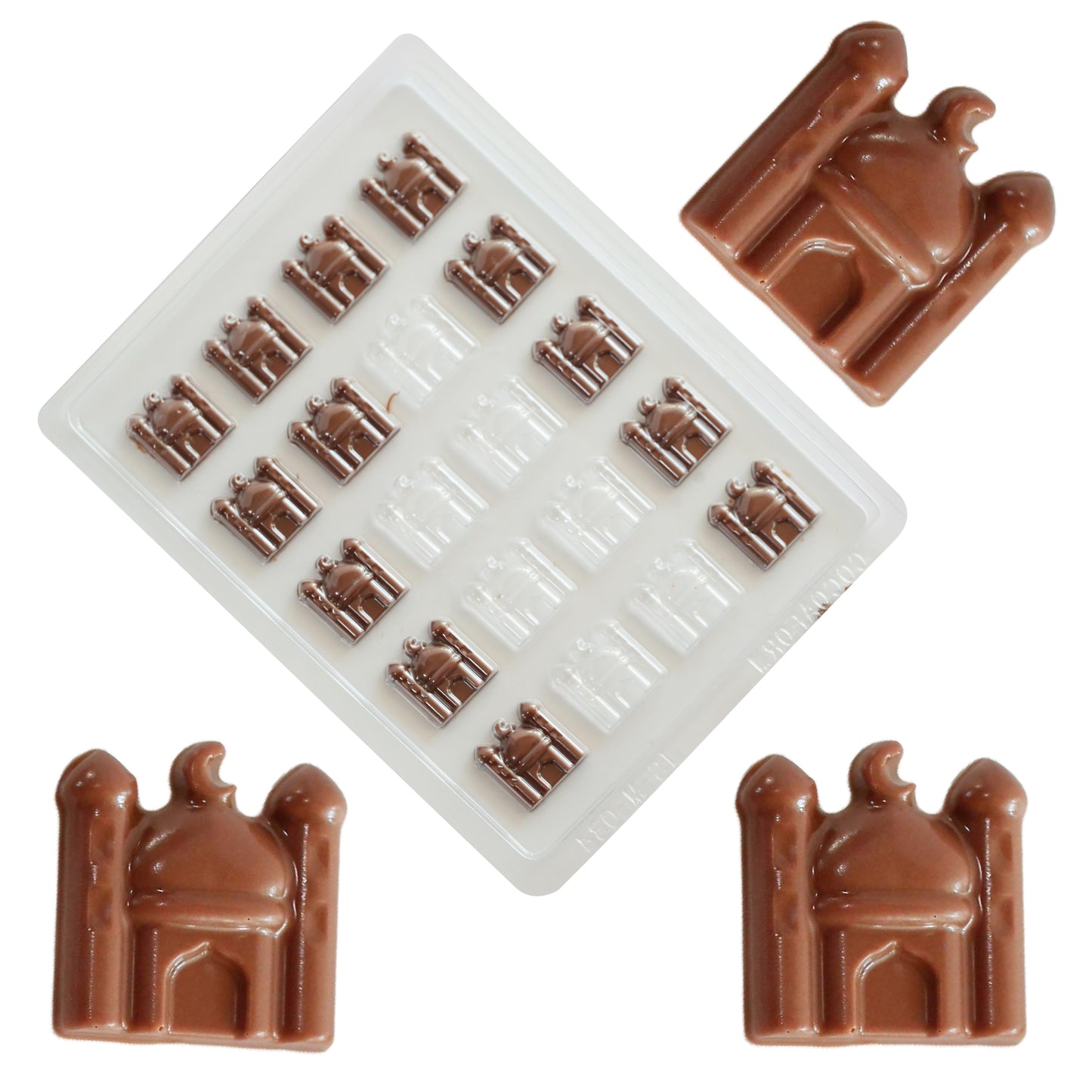 Ramadan chocolate moulds  - Mini mosque Icon for eid