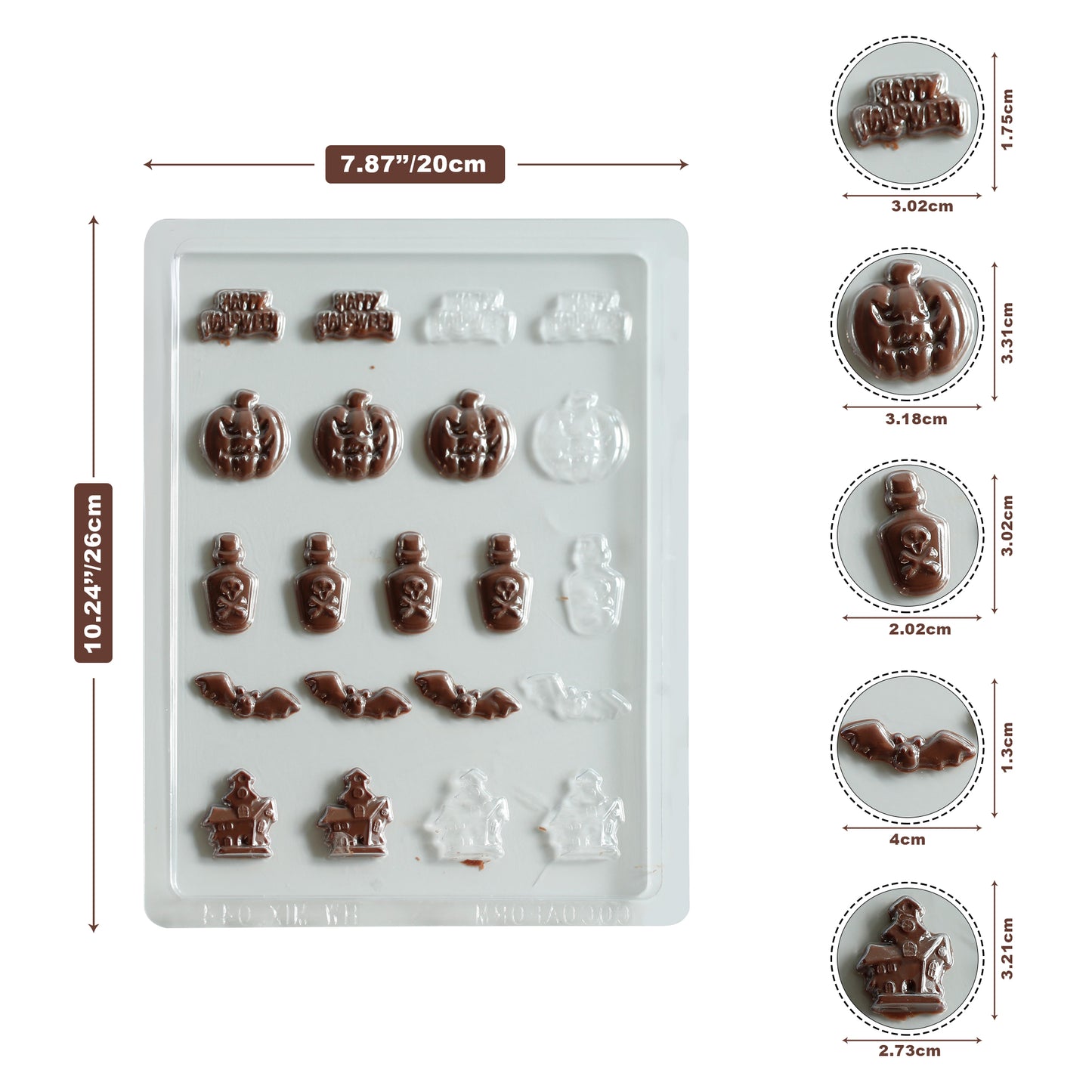 Halloween  Chocolate Mould – Mini Icons