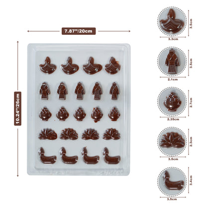 Diwali Chocolate Mould – Diyas, Lotuses & Rangoli Designs