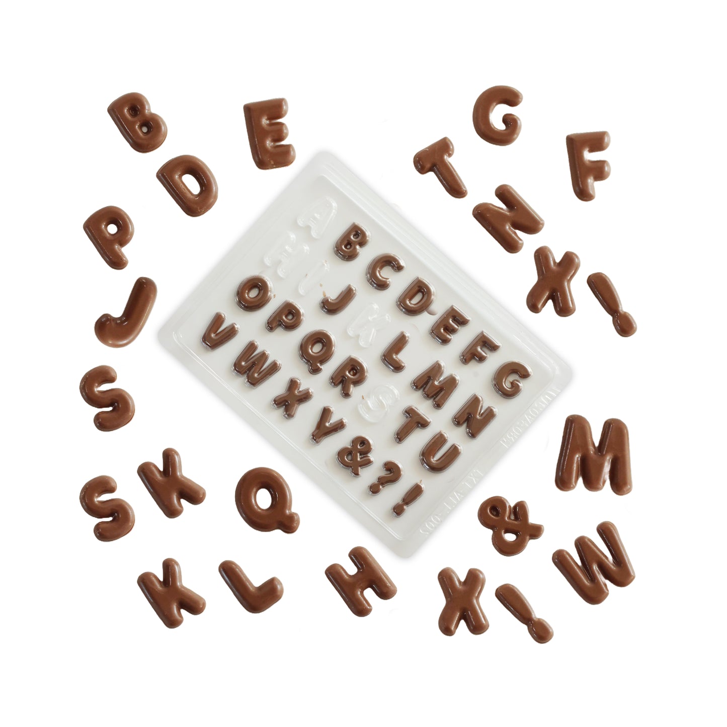 Alphabet Chocolate Mould | A–YMini Letter Shapes for Cake & Brownie Decorating