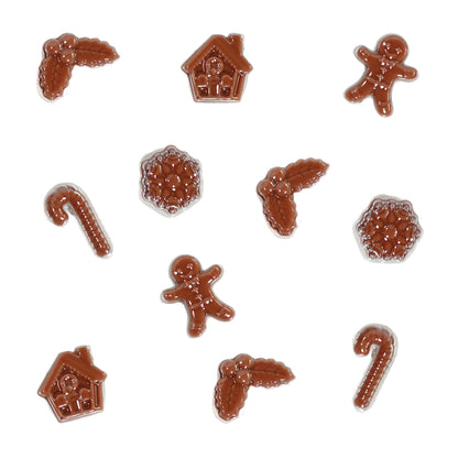 Christmas Chocolate Mould | Gingerbread, Candy Cane, Snowflake & Mini Icons