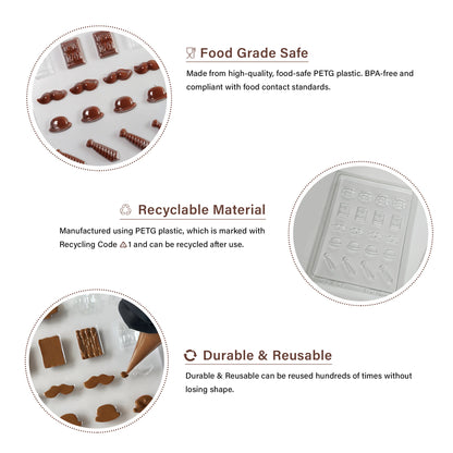 Father’s Day Icons Chocolate Mould ( 20 cavities)