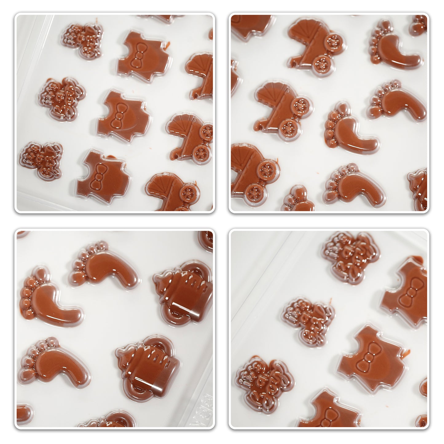 Baby Shower Chocolate Mould – Onesies, Bottles, Pram, Footprints