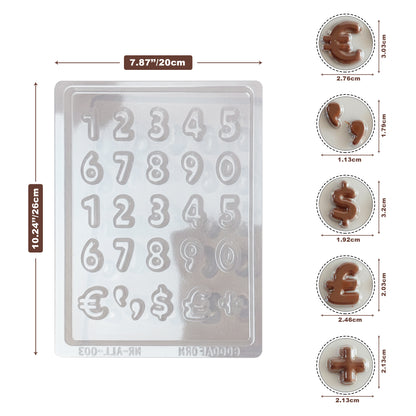 Numbers Chocolate Mould