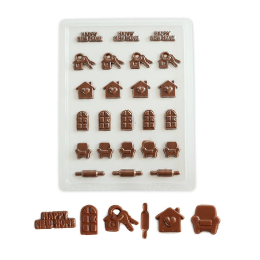 New Home Chocolate Mould – Mini Housewarming Shapes