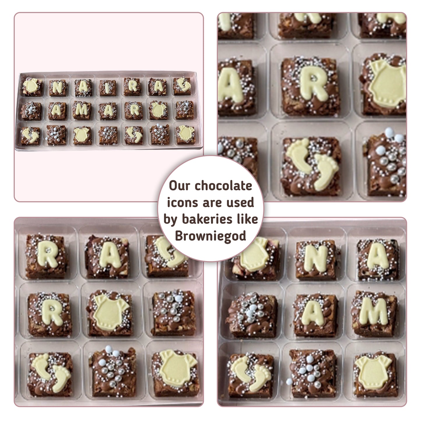 Baby Shower Chocolate Mould – Onesies, Bottles, Pram, Footprints