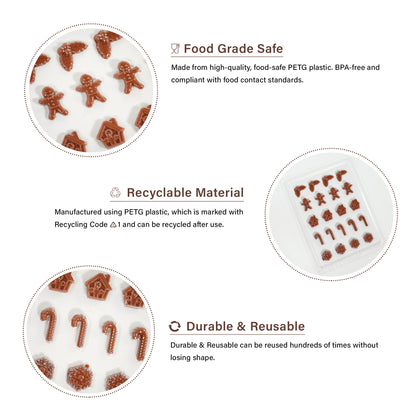 Christmas Chocolate Mould | Gingerbread, Candy Cane, Snowflake & Mini Icons