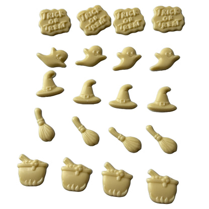 Halloween Chocolate Mould – Ghosts, Witch Hats & Cauldrons
