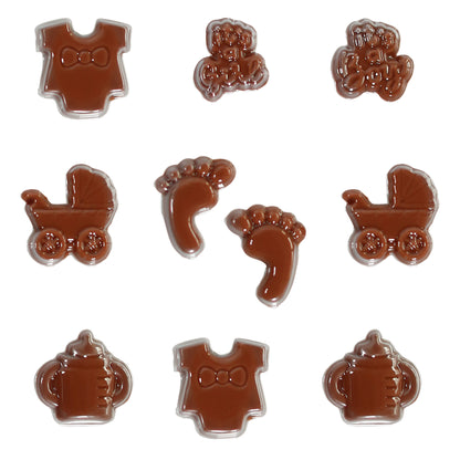 Baby Shower Chocolate Mould – Onesies, Bottles, Pram, Footprints