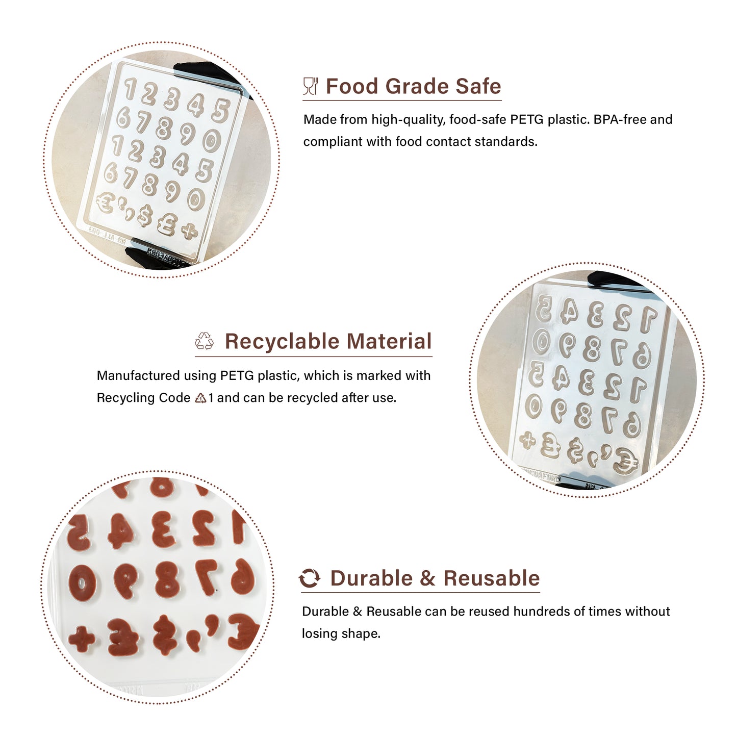 Numbers Chocolate Mould