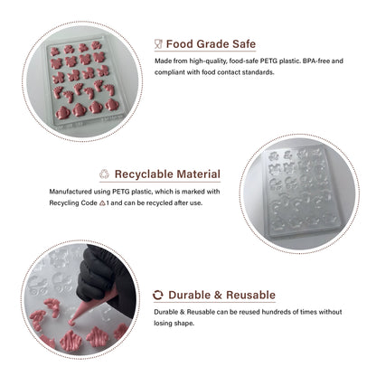 Baby Shower Chocolate Mould – Onesies, Bottles, Pram, Footprints