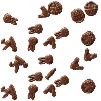 Easter Chocolate Mould – Bunny, Basket, Carrot & Bunny Feet | Food-Grade Plastic Chocolate Mould | Cocoaform®