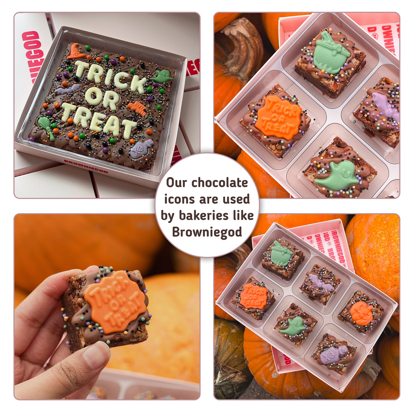 Halloween Chocolate Mould – Ghosts, Witch Hats & Cauldrons