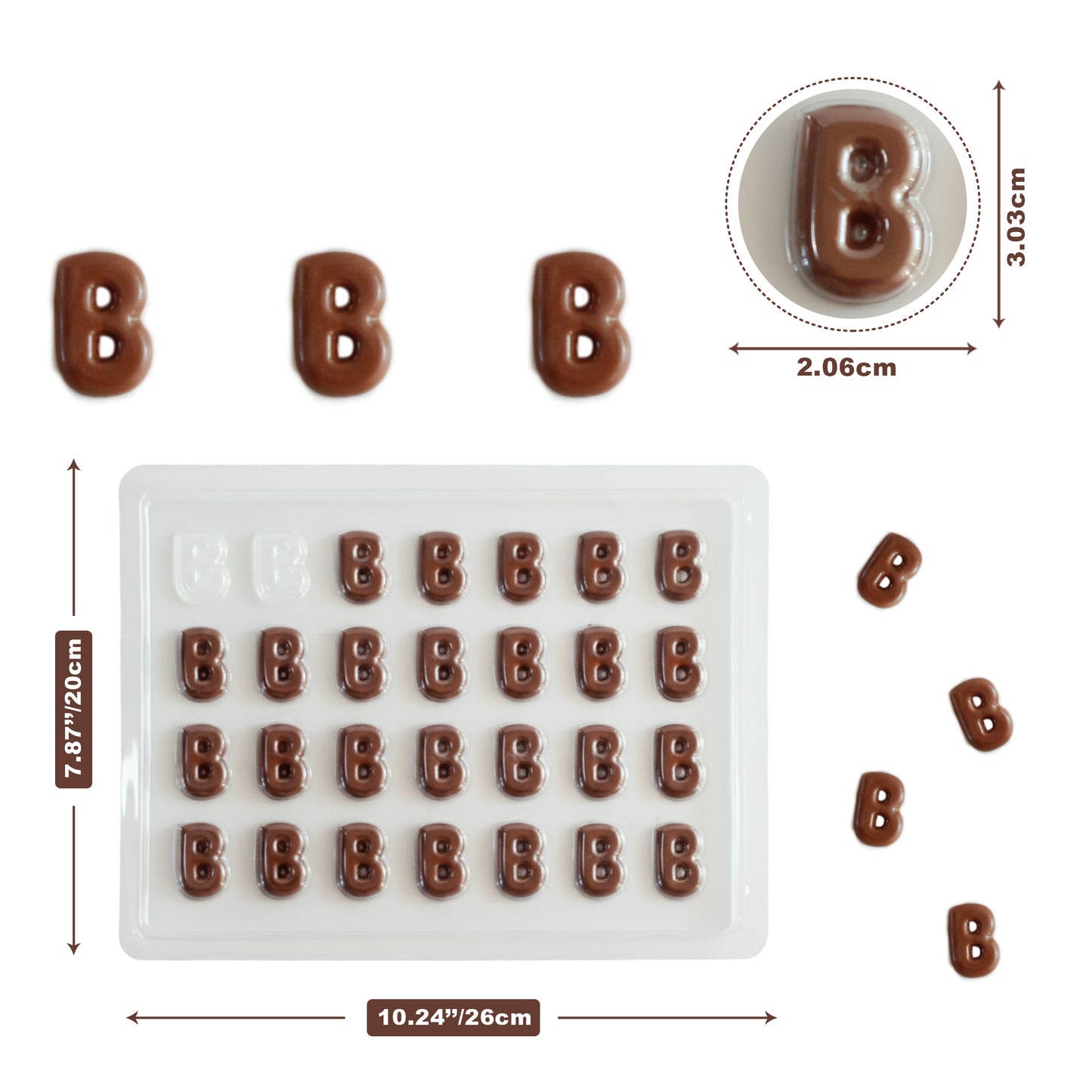 Chocolate Letter Mould — Pick Any Letter