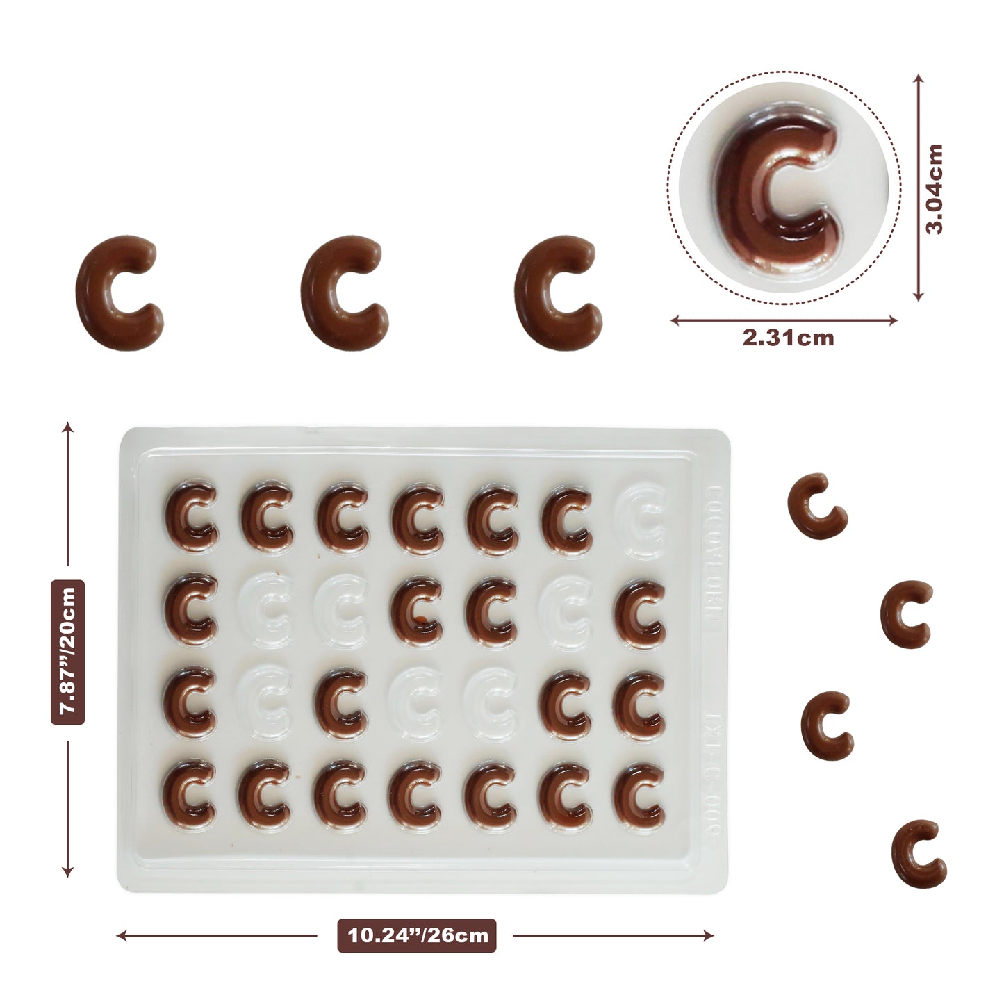 Chocolate Letter Mould — Pick Any Letter