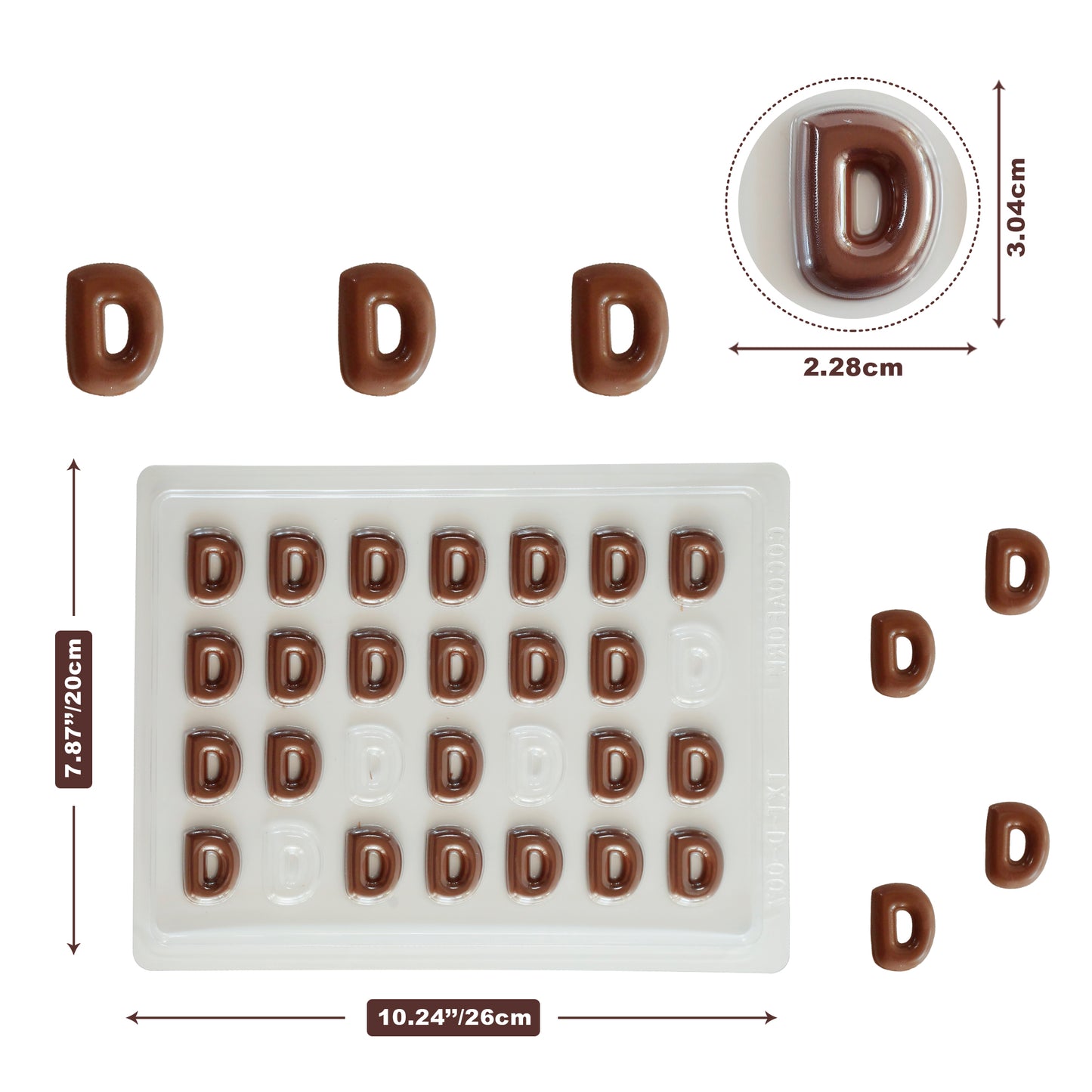 Chocolate Letter Mould — Pick Any Letter