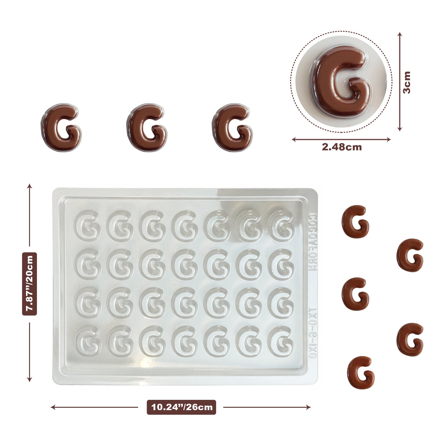 Chocolate Letter Mould — Pick Any Letter