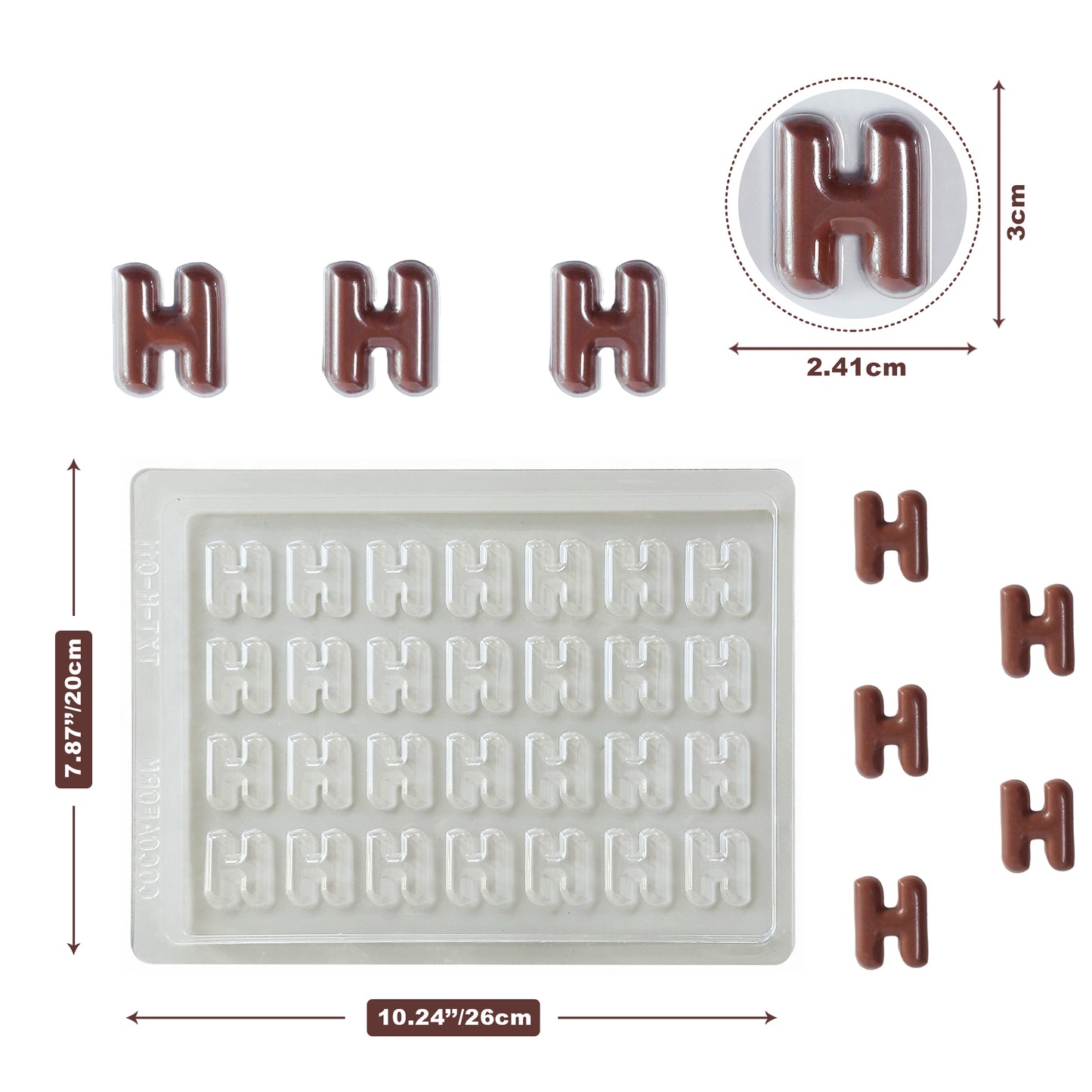 Chocolate Letter Mould — Pick Any Letter