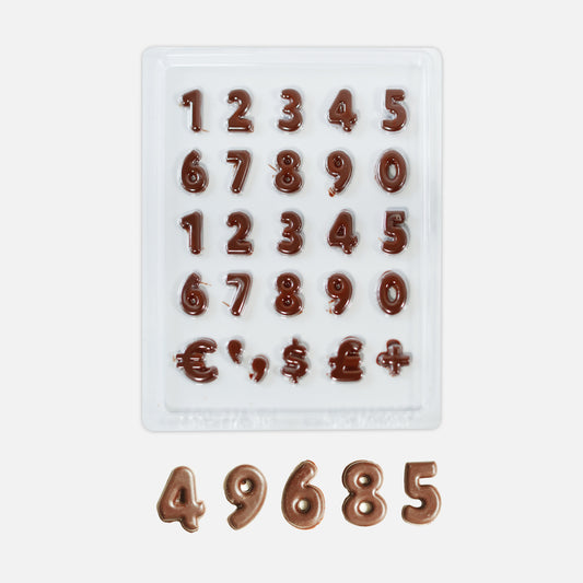 Numbers Chocolate Mould