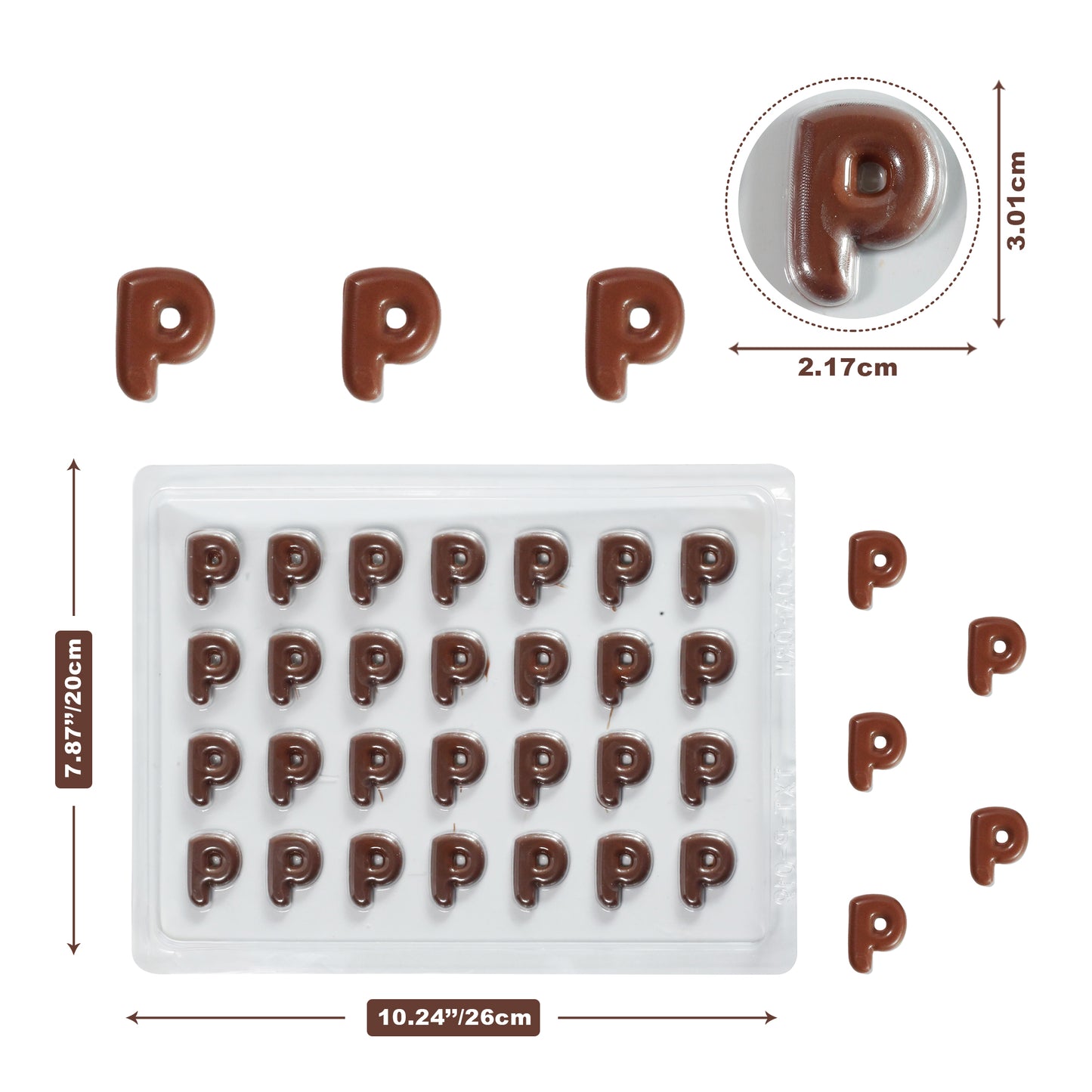Chocolate Letter Mould — Pick Any Letter