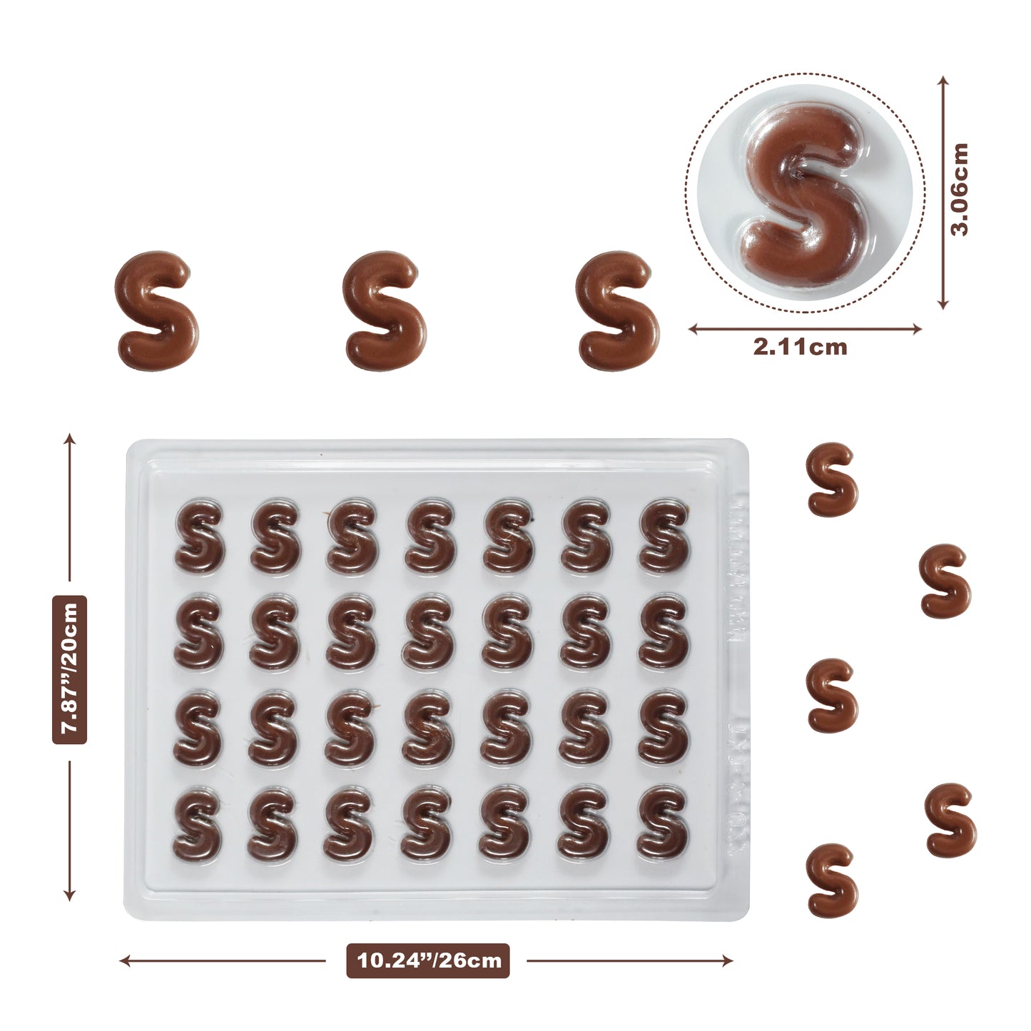 Chocolate Letter Mould — Pick Any Letter