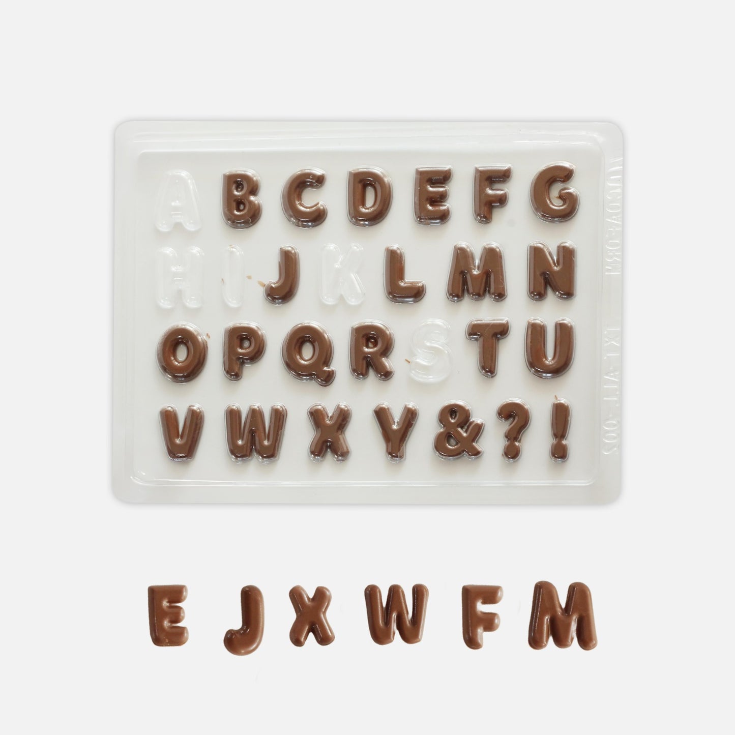 Alphabet Chocolate Mould | A–YMini Letter Shapes for Cake & Brownie Decorating