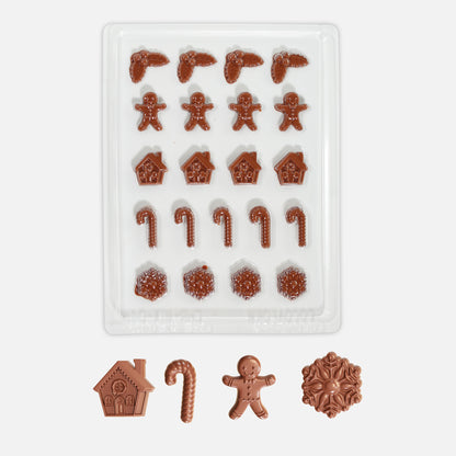 Christmas Chocolate Mould | Gingerbread, Candy Cane, Snowflake & Mini Icons
